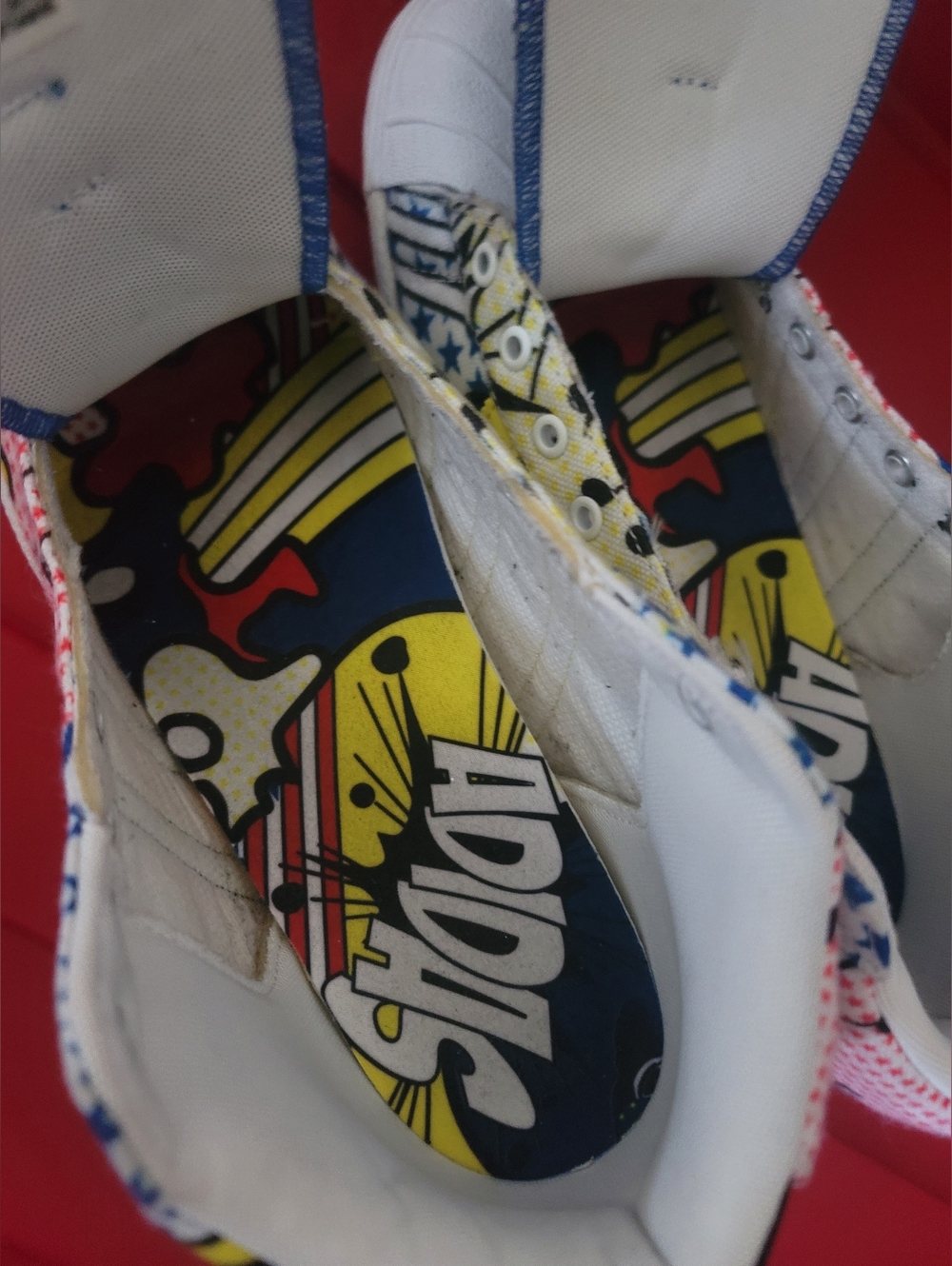 Adidas x Rita Ora Comic Print 3pc Set Hoodie (XL) Leggings (L) Sneakers (10) - Picture 12 of 16